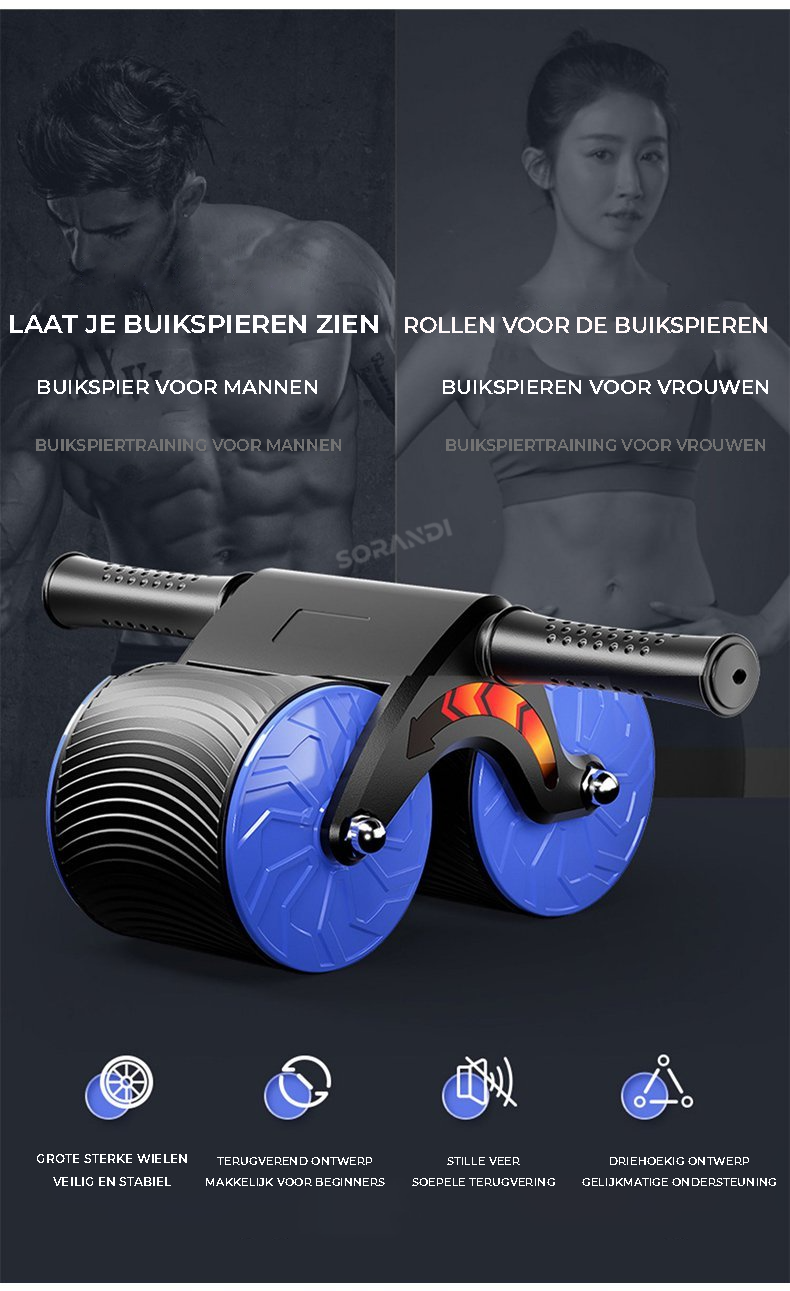 HeavyPower™️ | Abdominale Wielroller die je buikspieren in vuur en vlam zet!